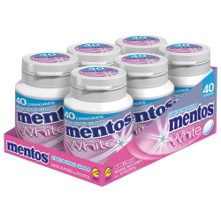 Mentos bottle White Bubble Fresh SANS SUCRES - le lot de 6