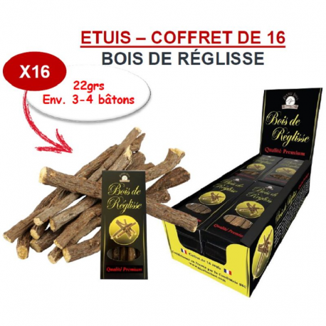 Bois de réglisse 22g - 16 étuis