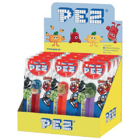 Pez figurine Marvel + 1 recharge - le lot de 12