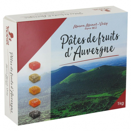 Pâtes de fruits d'Auvergne - boîte de 1kg