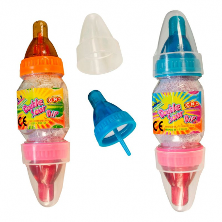 Double Sour Dip sucettes biberons - boîte de 12
