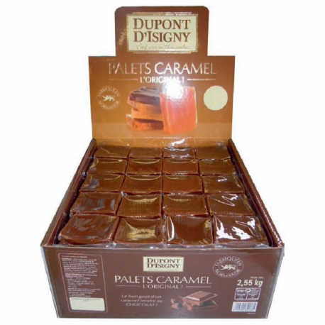 Caramels Palets tendres chocolat 13g Dupont d'Isigny - 2.5kg