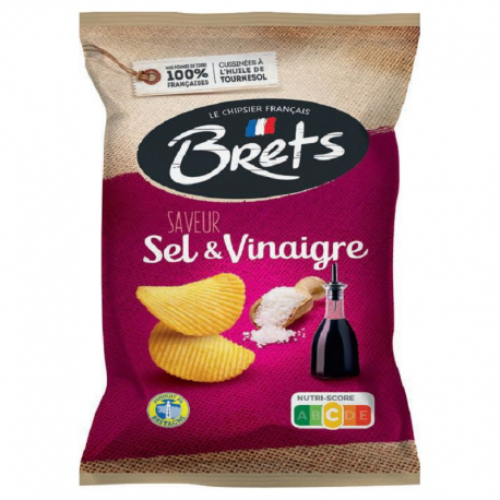 Chips Brets Sel et vinaigre 125g - 10 paquets