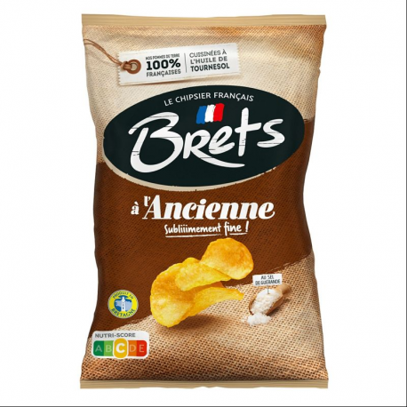 Chips Brets Nature à l'ancienne & sel de guérande 125g - 10 paquets