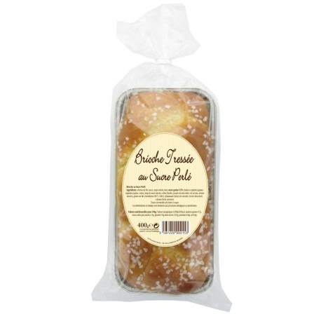 Brioche tressée au sucre 400g - carton de 7