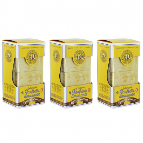 Gaufrettes amusantes Eugène Blond Chocolat 175g - le lot de 3