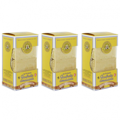 Gaufrettes amusantes Eugène Blond Noisette 175g - le lot de 3