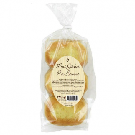Mini gache (x6) pur beurre 270g - carton de 8
