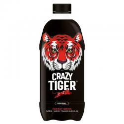 Crazytiger Energy Drink Regular 1L - les 6 bouteilles PET