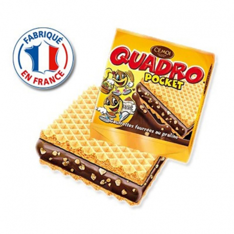 Quadro gaufrette praliné noisette vrac 200 pièces