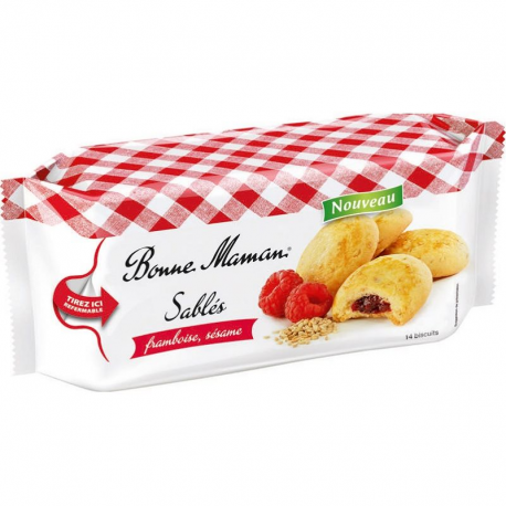 Sablés framboise et sésame Bonne Maman 150g - 8 paquets