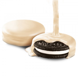 Oréo enrobed White (chocolat blanc) 41g - boîte de 24