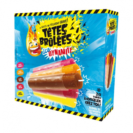 Sucettes à congeler têtes brûlées Ice Dynamite - boîte de 20