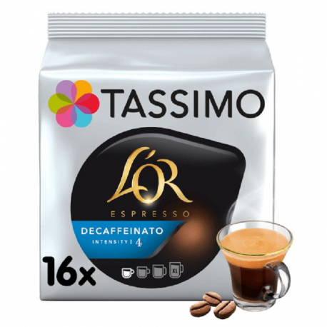 Tassimo l'Or Espresso Décaféiné 105.6g (16 dosettes) - les 5 paquets