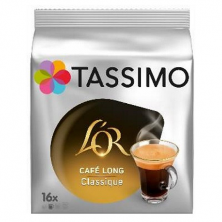 Tassimo l'Or Café Long classique 104g (16 dosettes) - les 5 paquets