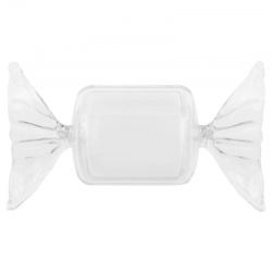 Boîtes forme bonbon en plexiglass - 25 pièces