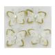 Papillons autocollants BLANC - 4 pièces