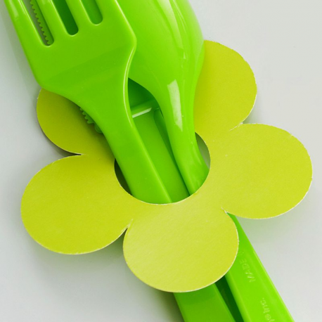 Fleurs déco VERT - 10 pièces