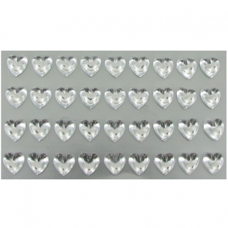 Coeurs autocollants par 36