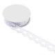 Dentelle blanche autocollante 1M - la bobine