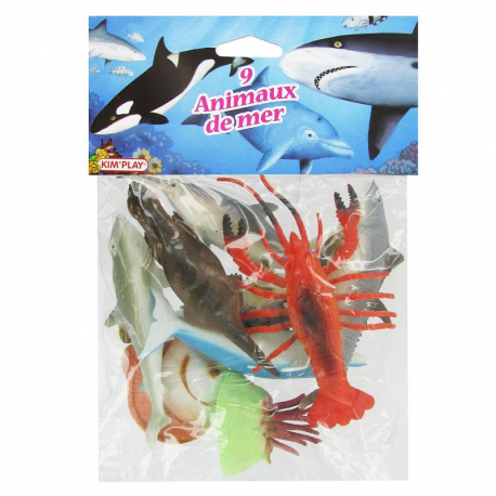 Animaux de la mer - 9 pièces