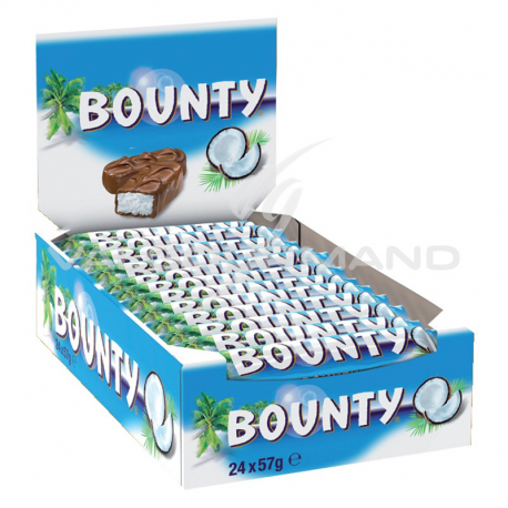 Bounty lait 57g - boîte de 24