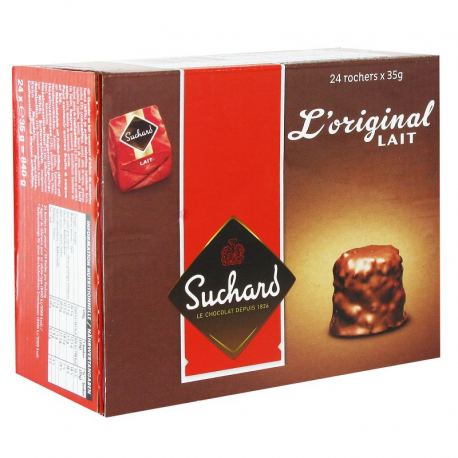 Rochers au lait Suchard - boite de 24