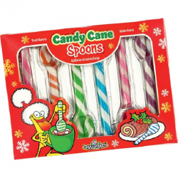 Candy canes Spoons - carton de 12 boîtes de 6 cuillères