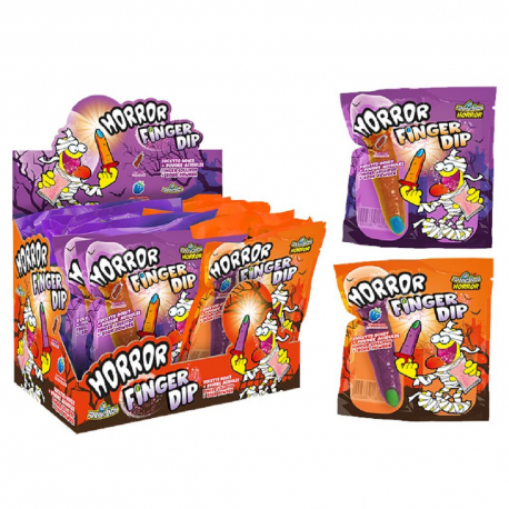 Horror Finger Dip Funny Candy - boite de 18