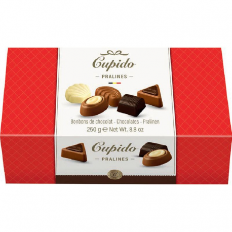 PRECOMMANDE Ballotin Cupido assortiment de chocolats Belges - 250g