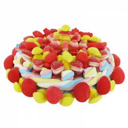 Gâteau de bonbons 1.350kg sur support 31cm - A monter