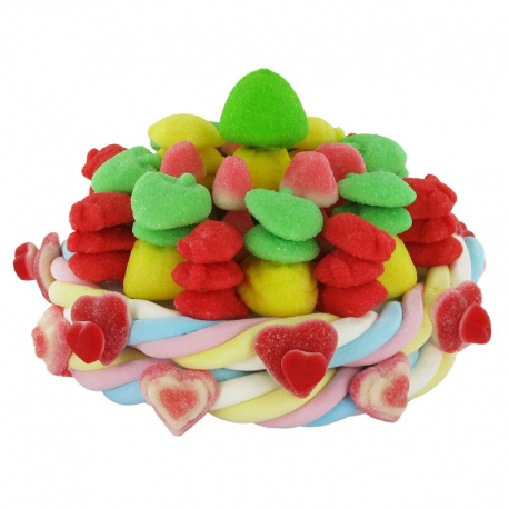 Gâteau de bonbons 750g sur support 22cm - A monter