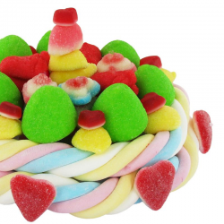 Gâteau de bonbons 500g sur support 22cm - A monter