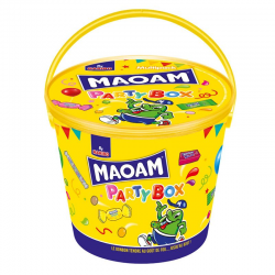 Seau Party box HARIBO garni de confiserie Maoam - 690g