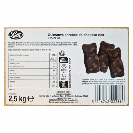 Koala guimauve chocolat noir Lutti - 2,5kg