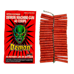 Pétards démon Machine Gun - cartouche de 50 paquets de 40