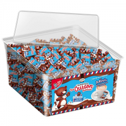 Minis Oursons (Babies) en guimauve chocolat lait s/cello 5g - tubo de 100