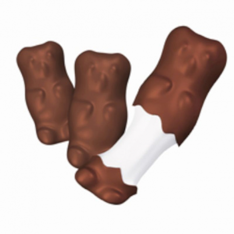 PRECOMMANDE Oursons guimauve chocolat lait carton vrac de +- 600 pièces