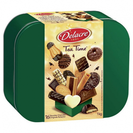 Tea Time Delacre - boîte fer 1kg