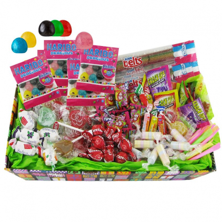 Méga pack de 200 bonbons assortis emballés individuellement