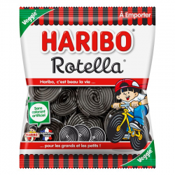 Rotella - Mètres roulés réglisse HARIBO 120g - 30 sachets