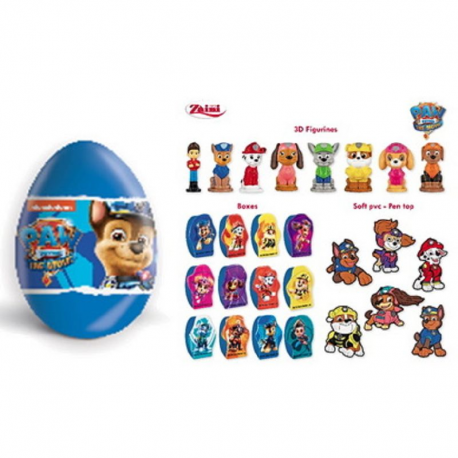 Oeufs chocolat licence Paw Patrol - boîte de 24