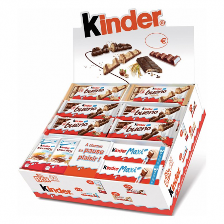 Kinder box (4 variétés différentes) - 48 barres