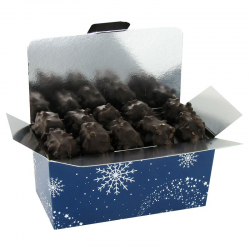 PRECOMMANDE Malakoffs praliné noir à l'ancienne - ballotin de 250g