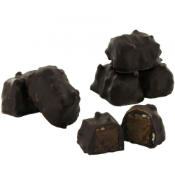 PRECOMMANDE Malakoffs praliné noir à l'ancienne - ballotin de 250g