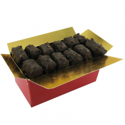PRECOMMANDE Malakoffs chocolat noir et pâte d'amandes à la pistache - ballotin 250g