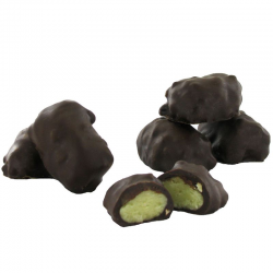 PRECOMMANDE Malakoffs chocolat noir et pâte d'amandes à la pistache - ballotin 250g