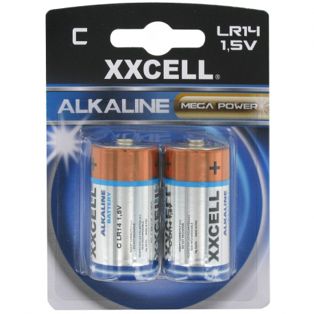 Piles XXCell LR14 blister de 2 - le lot de 12