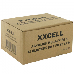Piles XXCell LR14 blister de 2 - le lot de 12