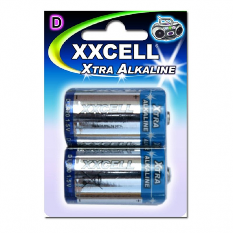 Piles XXCell LR20 blister de 2 - le lot de 12